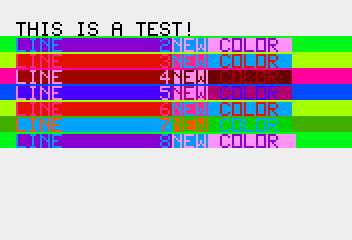 Color BASIC 8