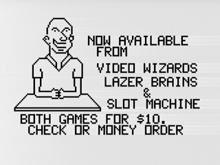 Lazer Brains and Slot Machine Ad