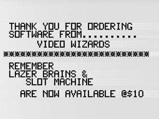Thank You For Ordering Software From Video Wizards
