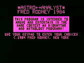 Astro Analyst