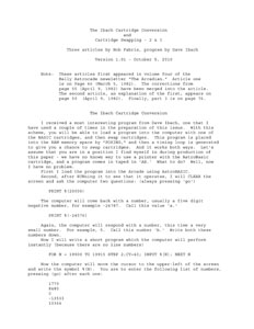 Cartridge Conversion