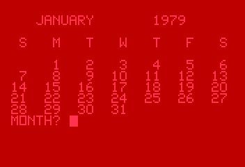 Calendar