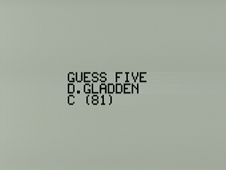 Guess Five 01