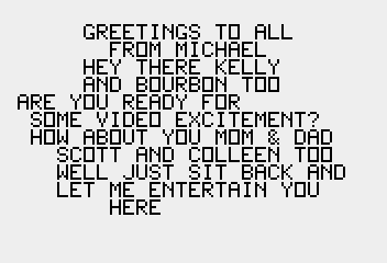 Three Programs by Michael Prosise