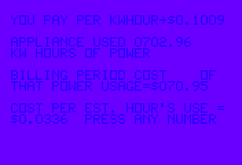 Electric Bill Analysis