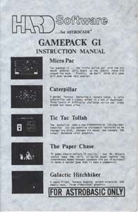 Gamepack G1 Instruction Manual